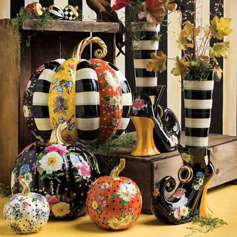 Mackenzie-Childs Flower Market Pumpkin Small - Picture 4 of 10